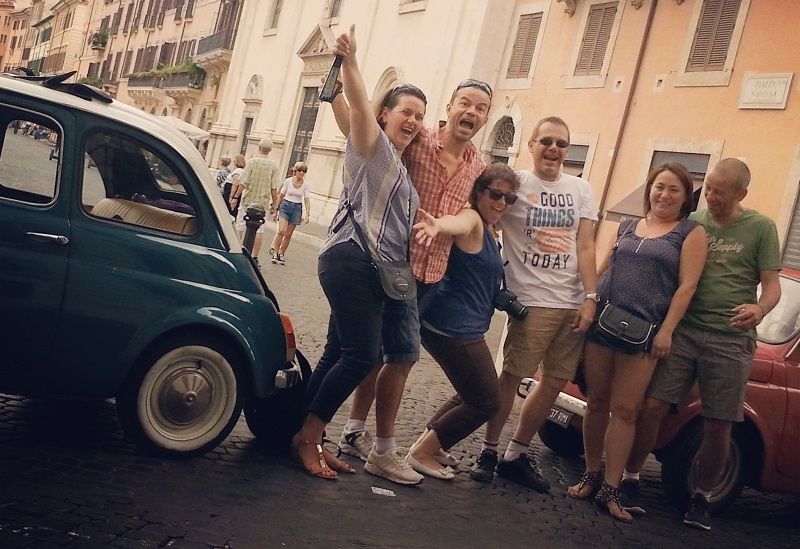 Rome Driving Tour By Vintage Fiat 500 - Lungotevere and the River Tiber: drive the city’s long view