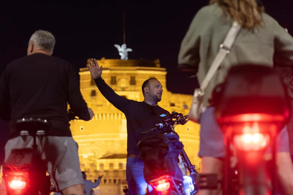 Rome: E-Bike Night Tour with Food and Wine Tasting - Theatre of Marcellus and the Jewish Ghetto streets