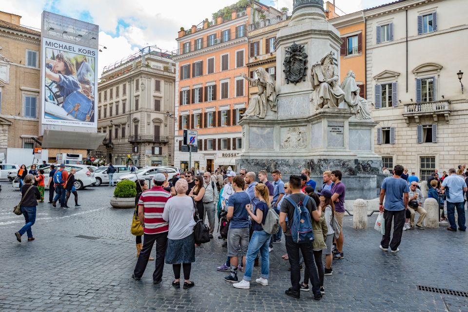 Rome: Fountains and Squares Small-Group Walking Tour - Trevi Fountain: coin toss, wish-making, and the end of the story