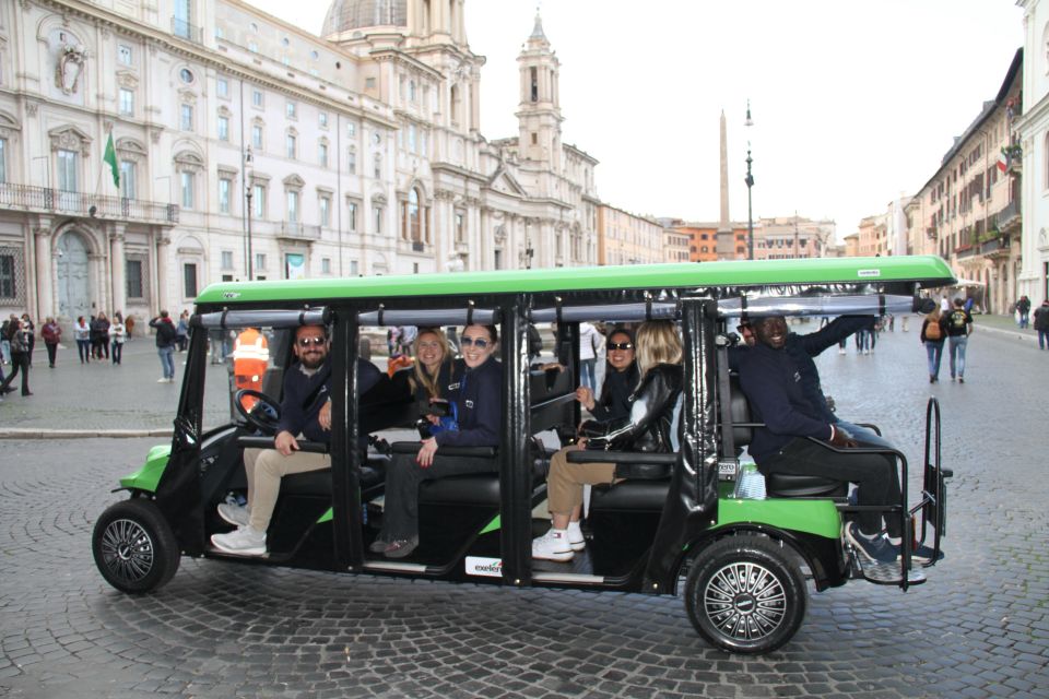 Rome: Golf Cart Tour with Artisanal Gelato Tasting - Stop 1 to Colosseum: Getting Oriented Right Away