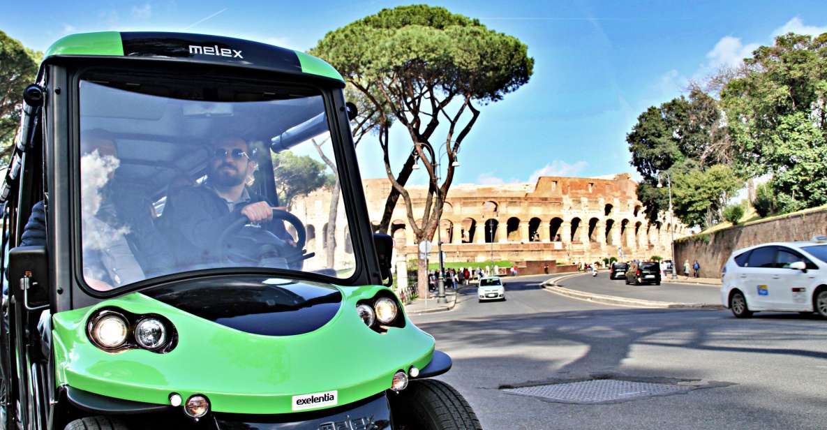 Rome: Golf Cart Tour with Artisanal Gelato Tasting - Where to Meet: Via del Fagutale 2 (and how to not stress it)