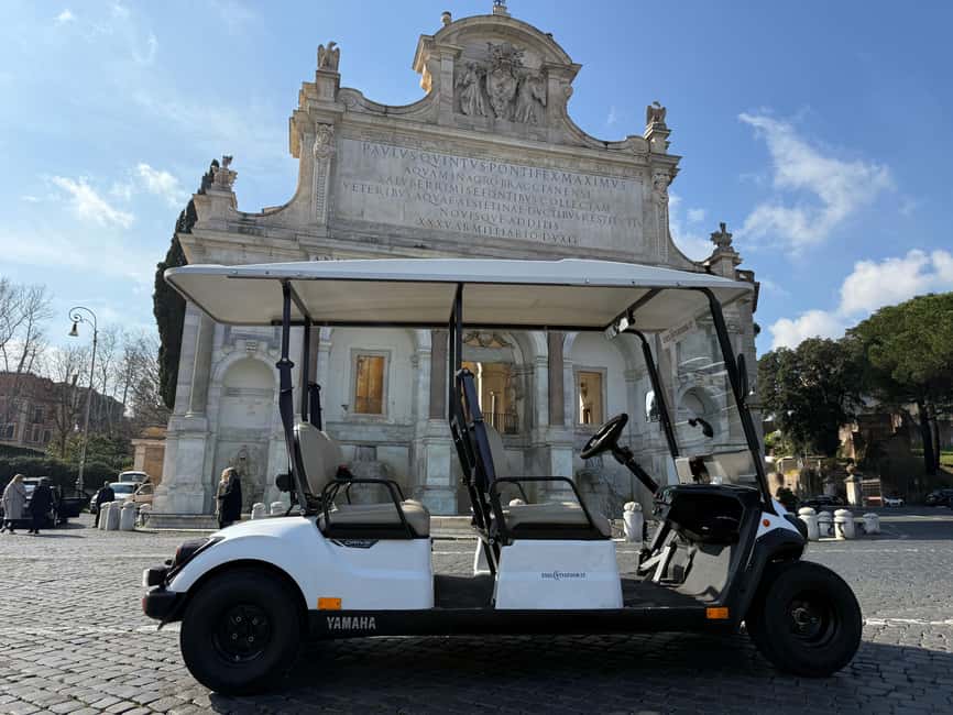 Rome: Guided Golf Cart Tour - Key points to know before you book