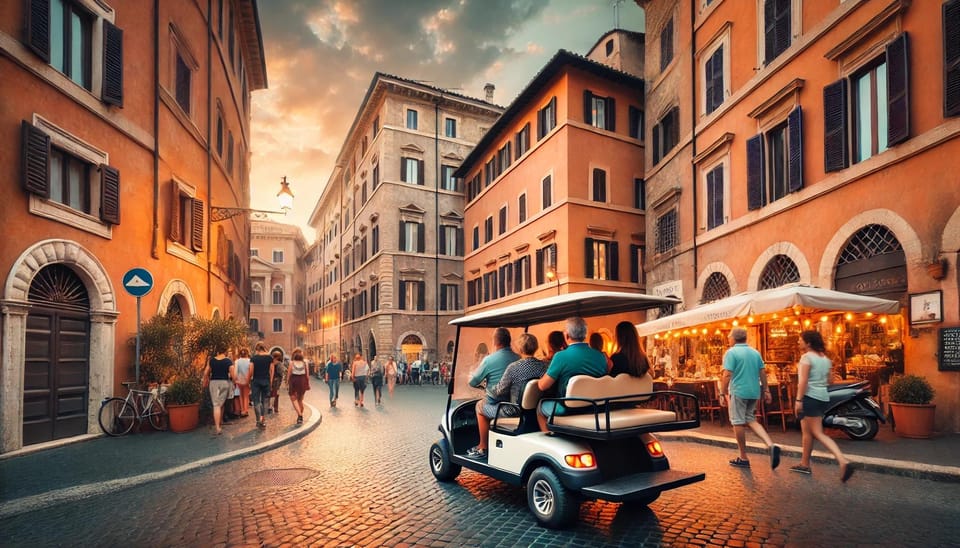 Rome: Guided Golf Cart Tour - Colosseum at Night: Your First Major Photo Stop
