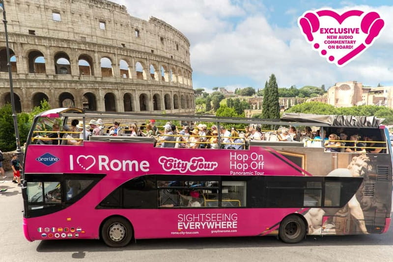 Rome: Hop-on Hop-off Sightseeing Bus Tour with Audioguide - Why the Pink Double-Decker Loop Works for First-Time Rome