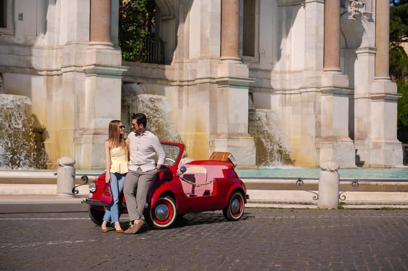Rome in a Fiat Jolly: Exclusive Vintage Ride & Photo Tour - Meeting in front of Pomodoro Nero, then rolling out from Via Claudia
