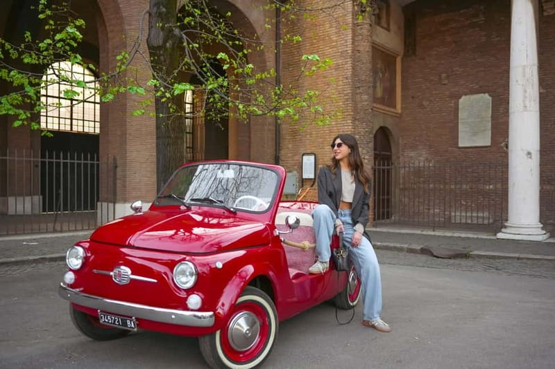 Rome in a Fiat Jolly: Exclusive Vintage Ride & Photo Tour - Comfort and safety: the small car has rules