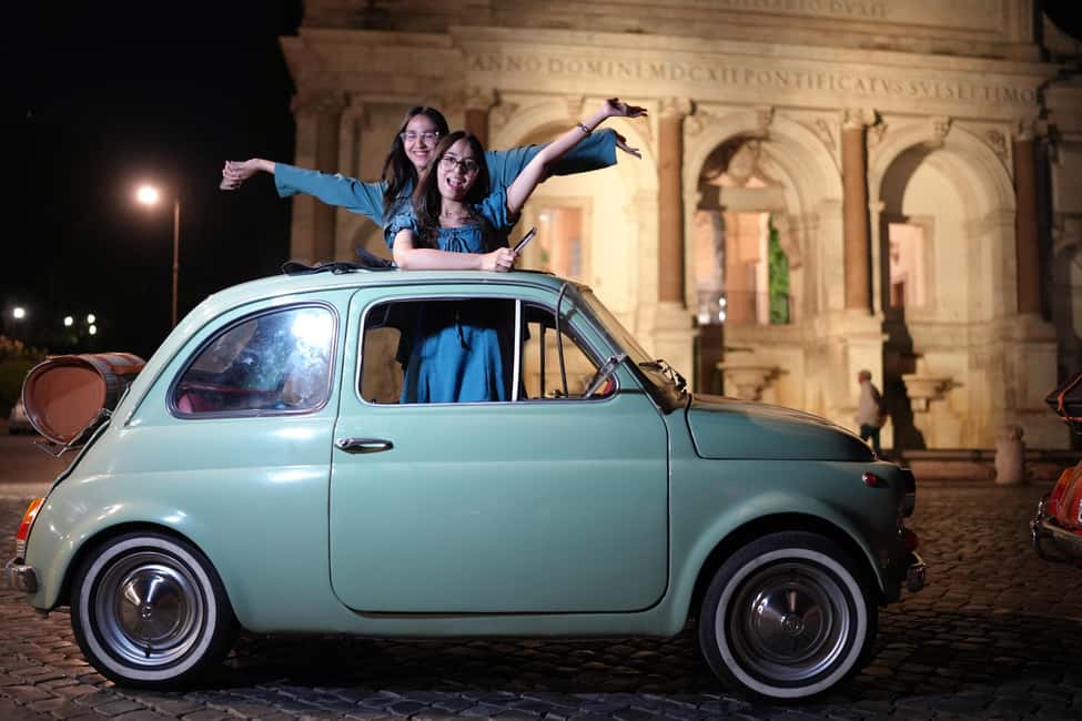Rome: Night Tour in a Vintage Fiat 500 with Aperol Spritz - Food and Small-Group Eating Moments (How They Fit In)