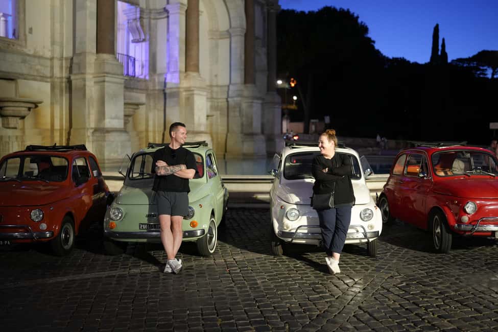 Rome: Night Tour in a Vintage Fiat 500 with Aperol Spritz - Aperol Spritz on the Move: Included, Fun, and Mostly About Timing