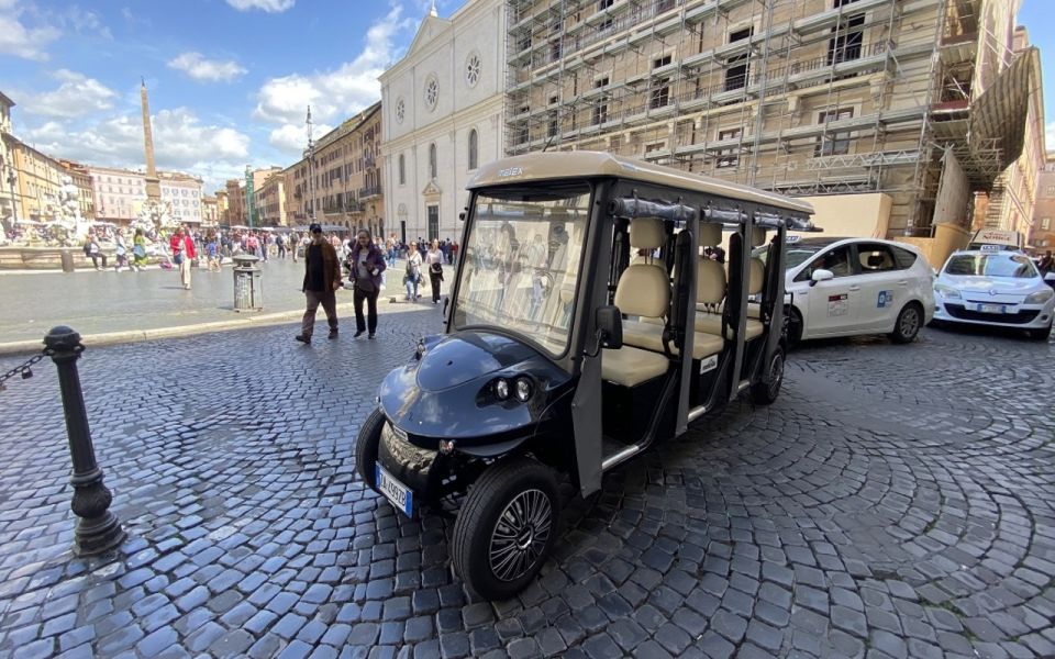 Rome: Night Tour of the City by Golf Cart (Private option) - Piazza Venezia to the Pantheon Area: Monuments Plus Practical Stops