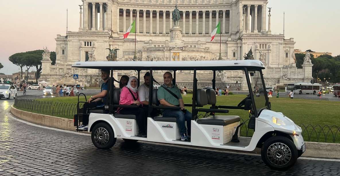 Rome: Private Golf Cart City Highlights Tour - Eco-friendly cart + up to six people: comfort and control