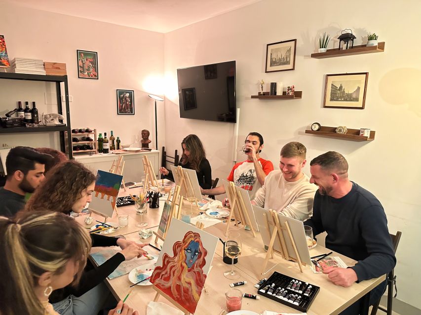 Rome: Small-Group Art Class with Wine - Unlimited wine and pizza: the pairing that actually works