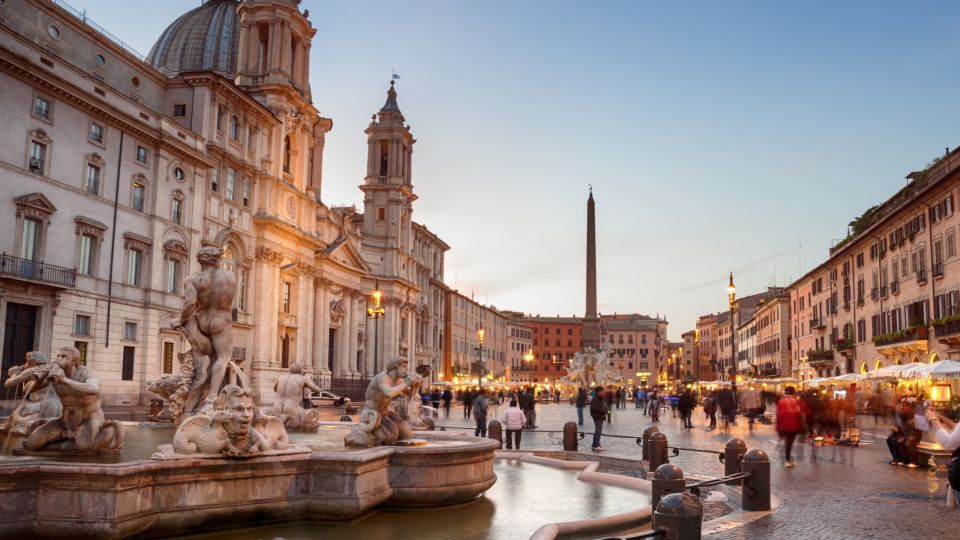 Rome: Squares and Fountains Walking Guided Tour - Fountain of the Four Rivers to Santa Agnese in Agone: Bernini and Borromini side by side