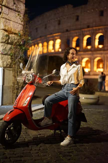Rome: Vespa Night Tour with Aperol Spritz & Photos - Key things that make this Vespa night tour worth your time
